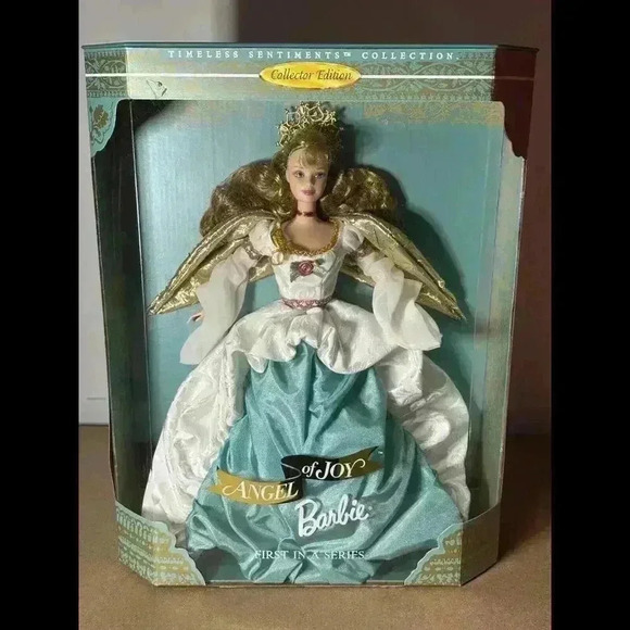 New 1998 Angel Of Joy Barbie 1st In A Series Christmas 19633 Timeless Sentiments - Picture 1 of 4